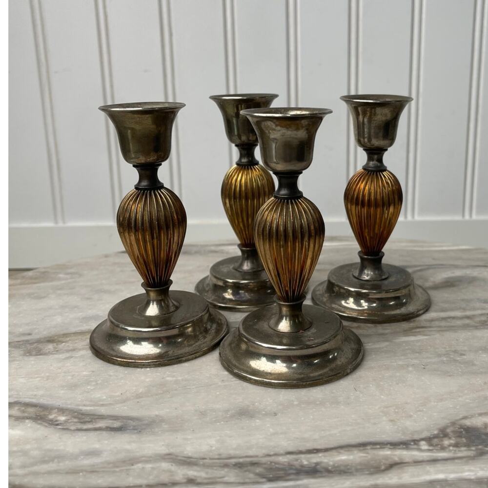 Brutalist Style Organic Branch Taper Holders (4)